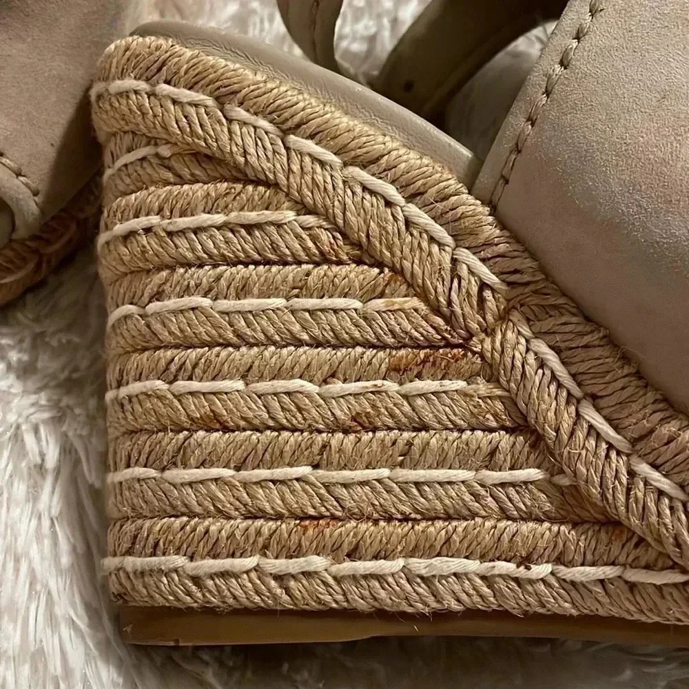 Prada suede espadrille’s neutral sandals shoes